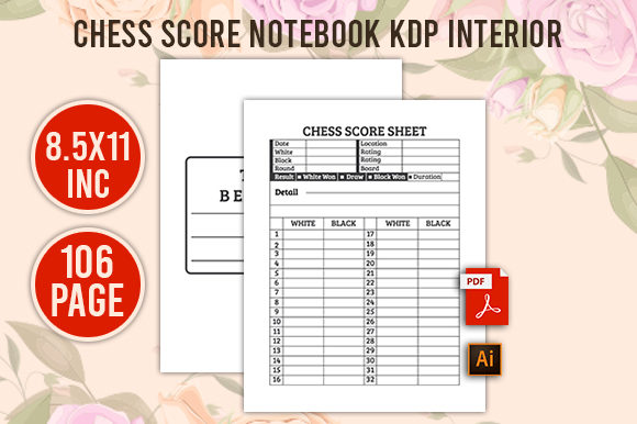Creating High-Quality Chess Score Notebooks for KDP Sellers