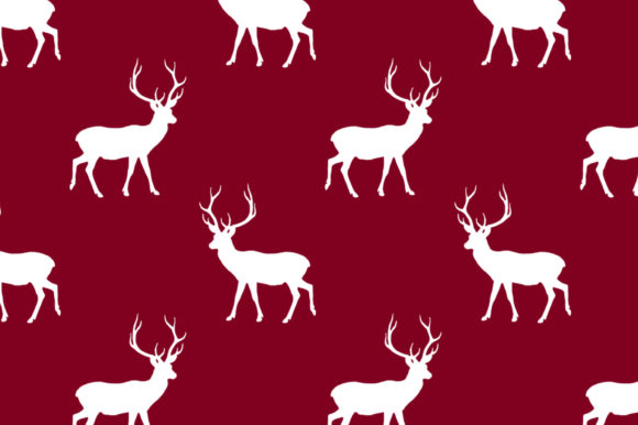 Deer Silhouette Pattern Seamless Design: A Versatile and Charming Addition to Your Creative Projects