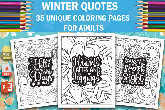 Discover the Unique Charm of Winter Quotes Coloring Book