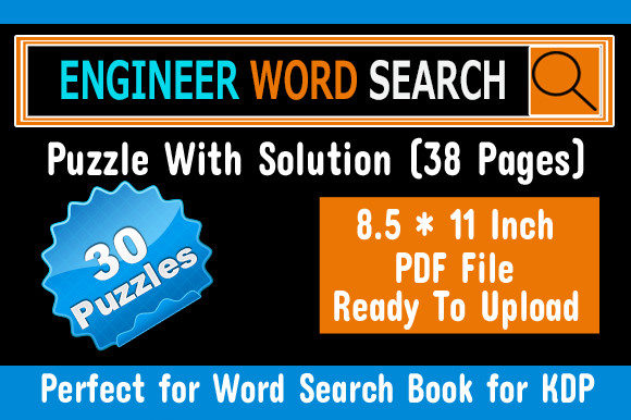 Engineer Word Search Puzzle for KDP: A Creative and Engaging Activity Book