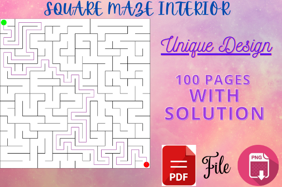 Explore the Fun and Creativity with Square Mazes Puzzle Book: Perfect for Your KDP Business