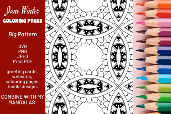 Exploring the Versatility of Geometric Big Pattern Coloring Pages