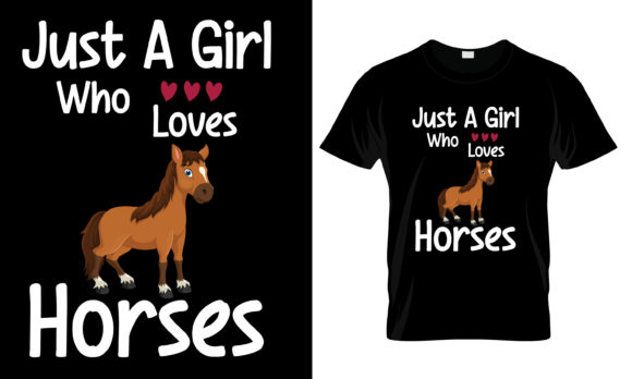 Just a Girl Who Loves Horse T-Shirt: A Perfect Blend of Style and Passion