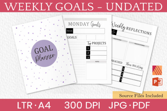 Mastering Your Week with Weekly Goal SettingPrintable Undated