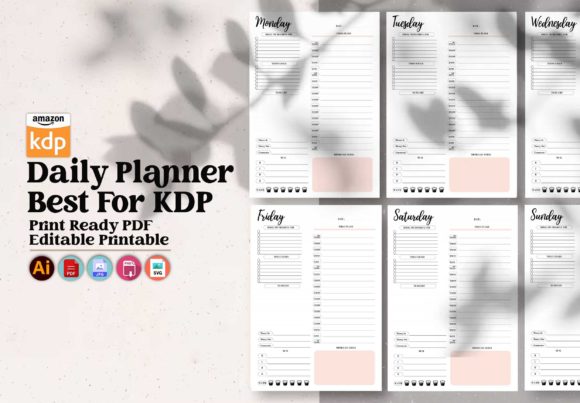 Maximizing Productivity with the Daily Planner Best for KDP Editable