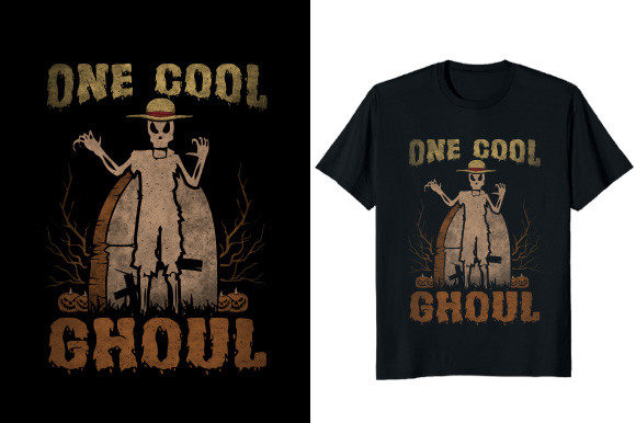 One Cool Ghoul Halloween T-Shirt Design: A Strategic Asset for Your Brand