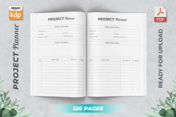 Project Planner KDP Interior 120 Page