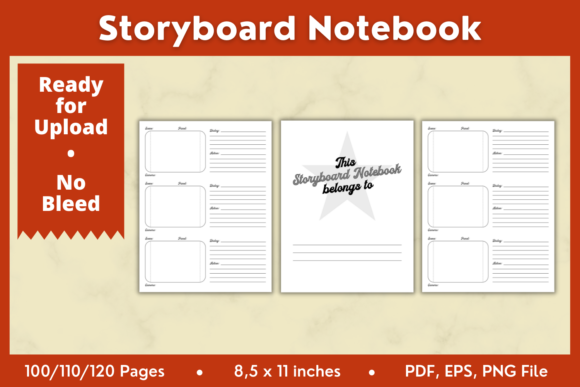 Storyboard Notebook KDP Interior 8,5x11: A Versatile Tool for Creative Projects