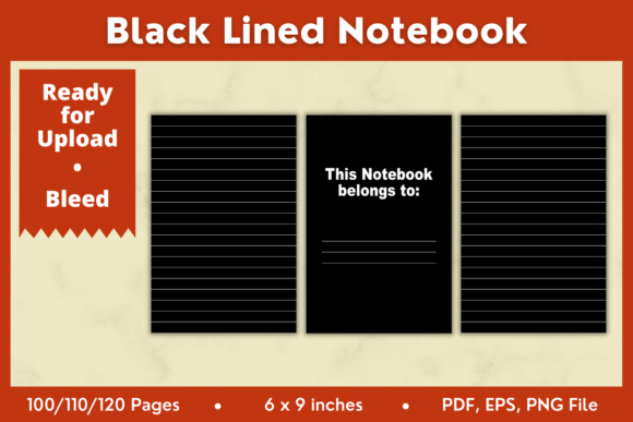 Unlocking Creativity and Productivity with the Black Lined Notebook KDP Interior 6x9